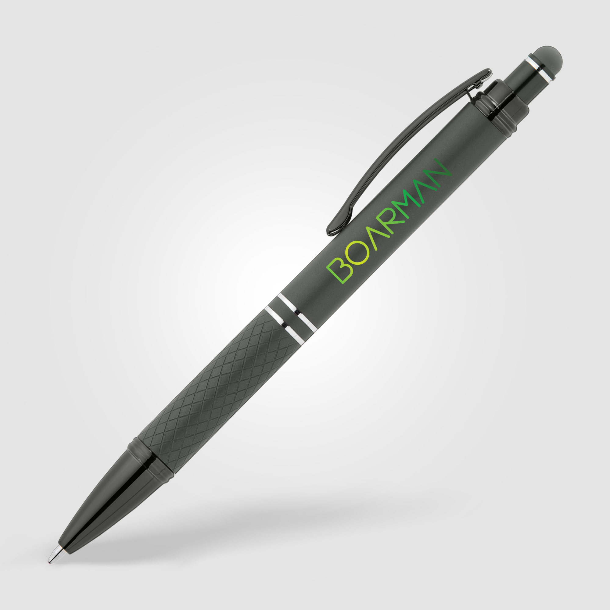 Stylo/stylet personnalisable - Phoenix Softy Monochrome gris métal